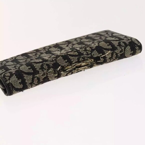 Christian Dior Trotter Canvas Wallet Enamel 3Set Beige Navy Bordeaux Auth - Picture 11 of 16